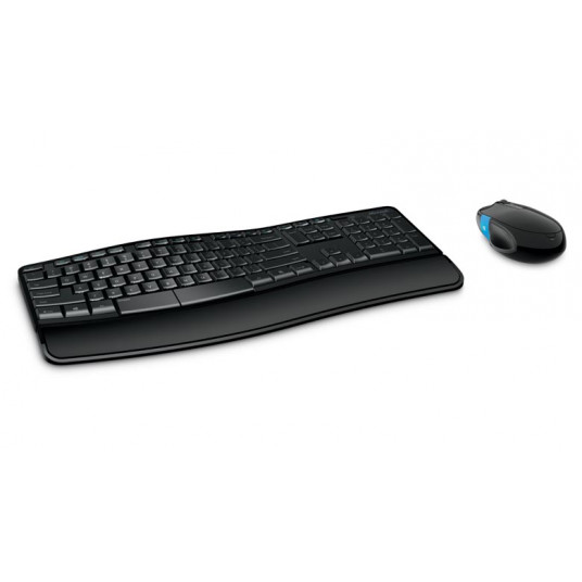  Microsoft L3V-00021 Sculpt Comfort Desktop Standard, Wireless, Keyboard layout EN, Black, Mouse included, Numeric keypad 