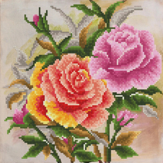  Deimantinė mozaika TEATIMESS ROSES 32x32 