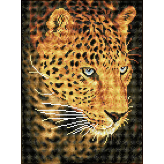 Deimantinė mozaika LEOPARD PORTRAIT 40X30