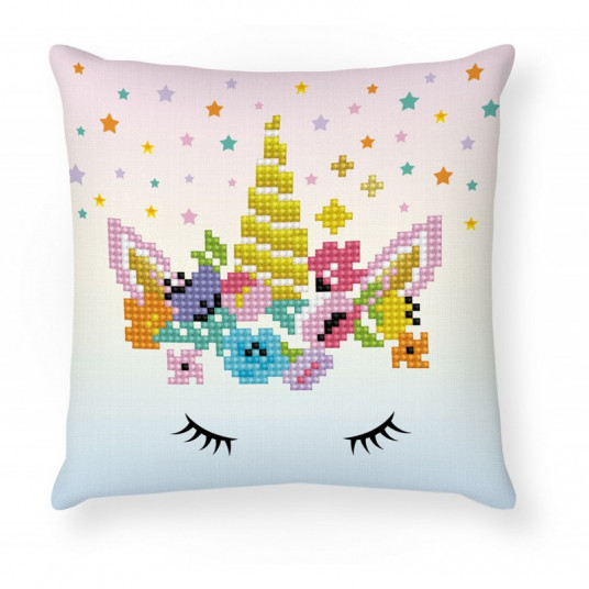  Deimantinė mozaika FLOWER CROWN MINI PILLOW 18x18 