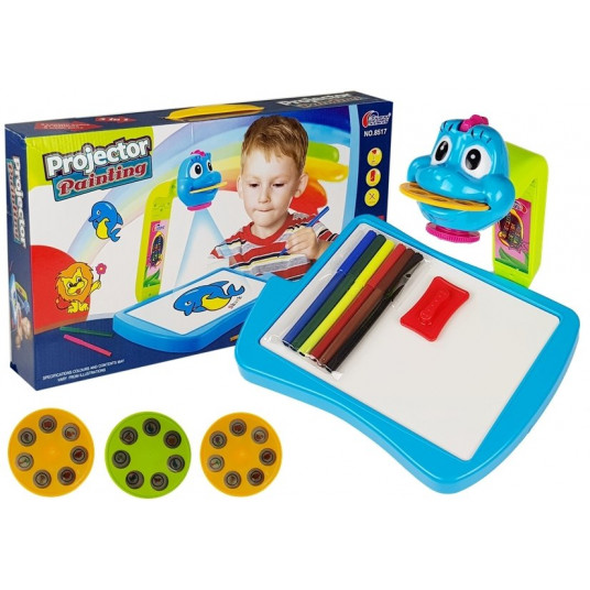 Projektorius - Dinozauras, 3in1, mėlynas