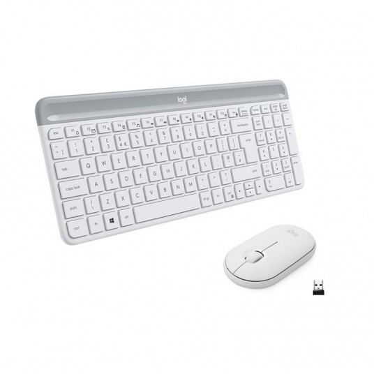  Desktop Logitech Slim Combo MK470 SWE (W), white 