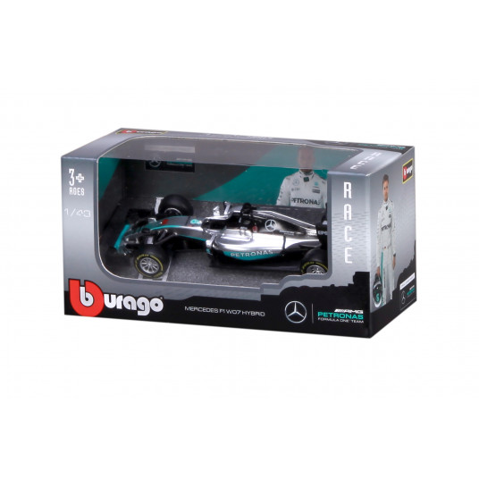  BBURAGO automodelis 1/43 Racing 2016 Mercedes AMG Petronas W07 Hybrid, 18-38026 