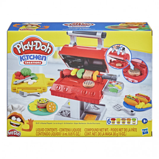  PLAY DOH rinkinys Grill and Stamp, F06525L0 