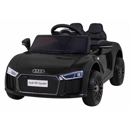 Vienvietis elektromobilis Audi R8, juodas