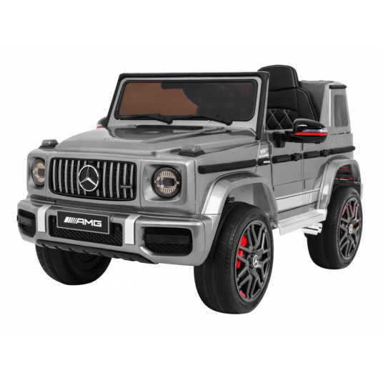  Elektromobilis Mercedes G63 dažytas, sidabrinis 