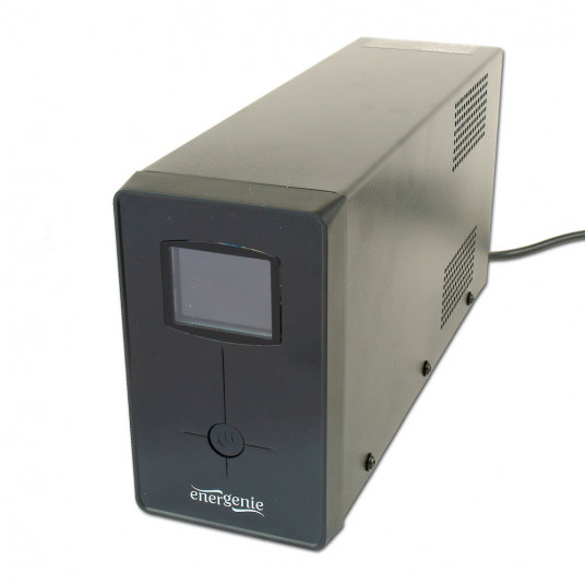  EnerGenie UPS with USB and LCD display, Black 850 VA, 510 W, 220 V 