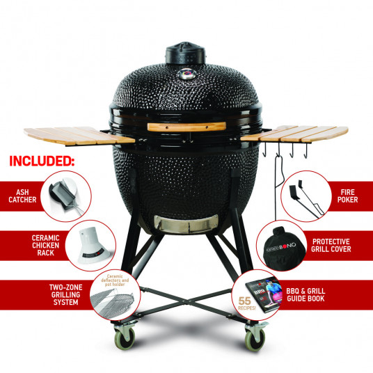  Kepsninė (Grilis) Kamado Bono Grande Limited juoda 64 cm 