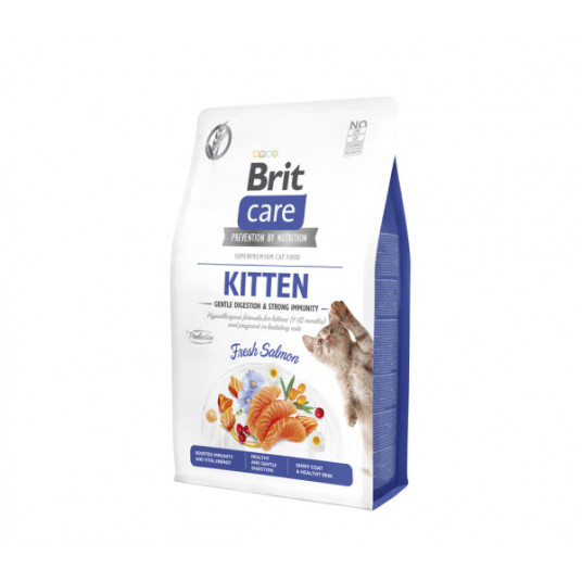  Sausas pašaras Brit Care Cat GF Kitten Gentle Digestion&Strong Immunity sausas maistas kačiukams 2 kg 