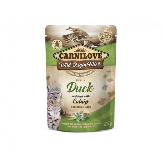  Carnilove kons. katėms maiš. Duck Catnip 85 g 