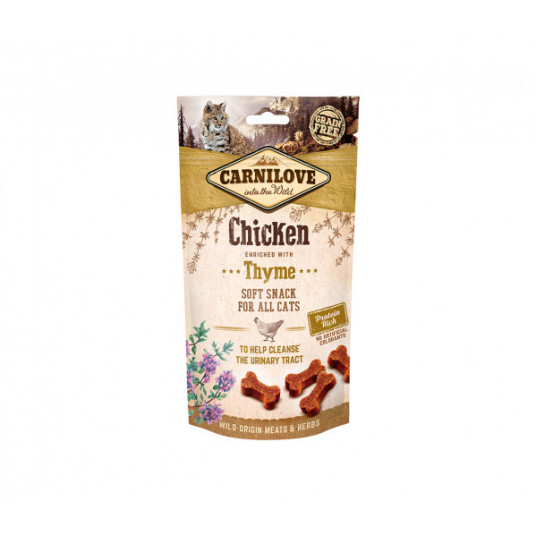  Skanėstas katėms Carnilove Cat skanėstas Chicken enriched with Thyme 50g 