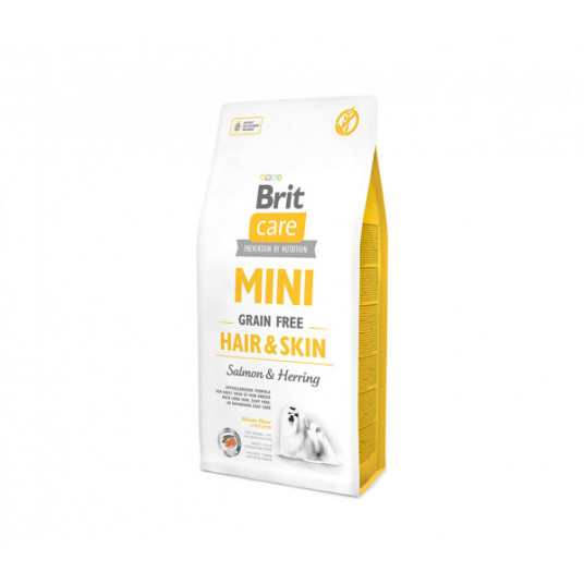  Sausas pašaras Brit Care Mini Hair&Skin sausas maistas mažų veislių šunims 2 kg 