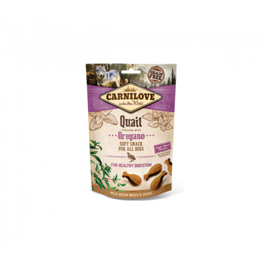 Skanėstas šunims Carnilove Dog skanėstas Quail with Oregano 200 g