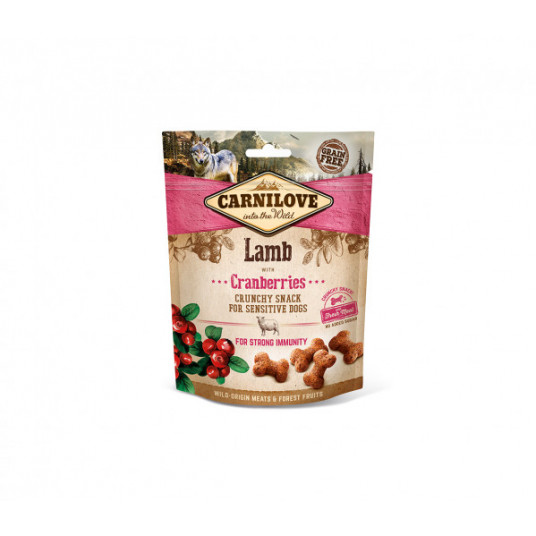 Skanėstas šunims Carnilove Dog skanėstas Lamb with Cranberries 200 g
