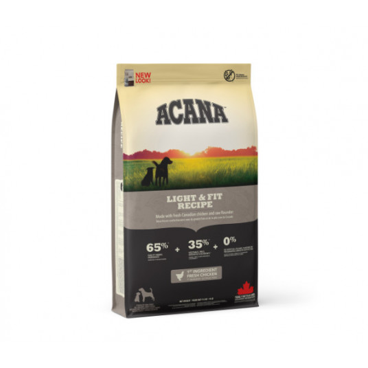 Pašaras šunims ACANA Light&Fit sausas maistas šunims 11,4 kg