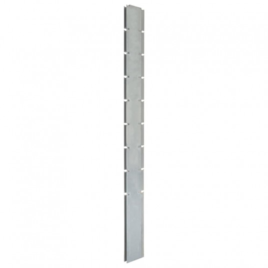 Gabiono tvoros stulpas, sidabrinis, 220cm, plienas
