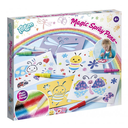 TOTUM piešimo kūrybinis rinkinys Magic Spray Pens, 025745
