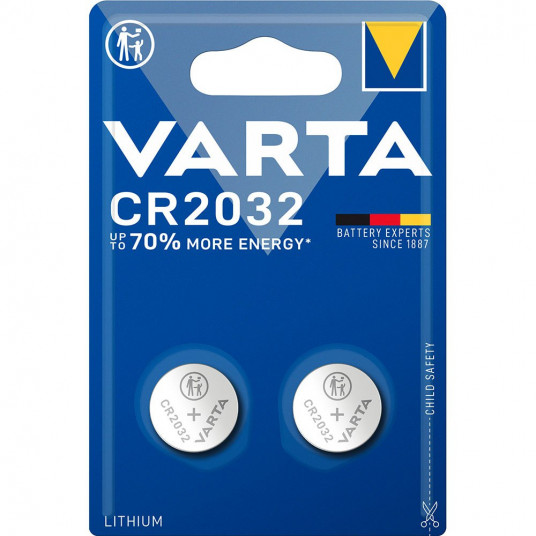  VARTA Knopfzelle CR2032 Lithium 3V (2-Pack) 