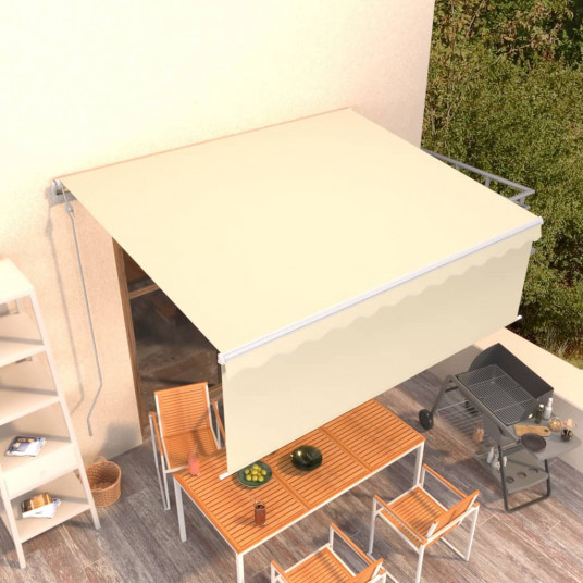 Automatiniu būdu ištraukiama markizė, kreminė, 4x3m