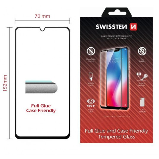  Swissten Full Face Tempered Glass Xiaomi MI 9 Black 