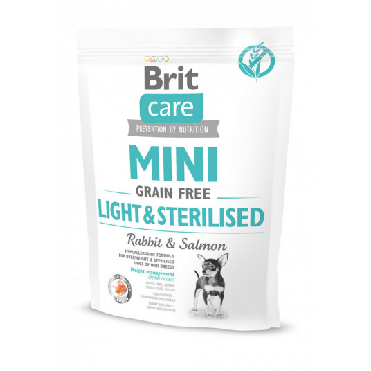 Pašaras šunims Brit Care Mini Light&Sterilised sausas maistas mažų veislių šunims 400 g