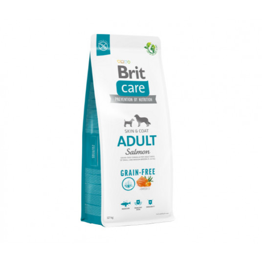 Pašaras šunims Brit Care Grain-free Adult Salmon sausas maistas šunims su lašiša 1 kg