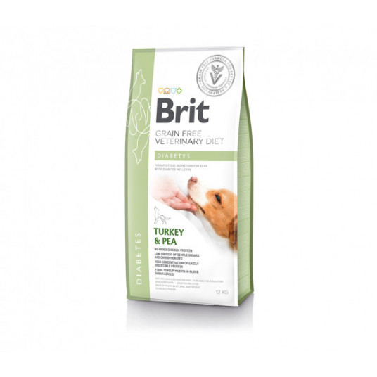  Pašaras šunims Brit GF Veterinary Diets Dog Diabetes šunims 2 kg 