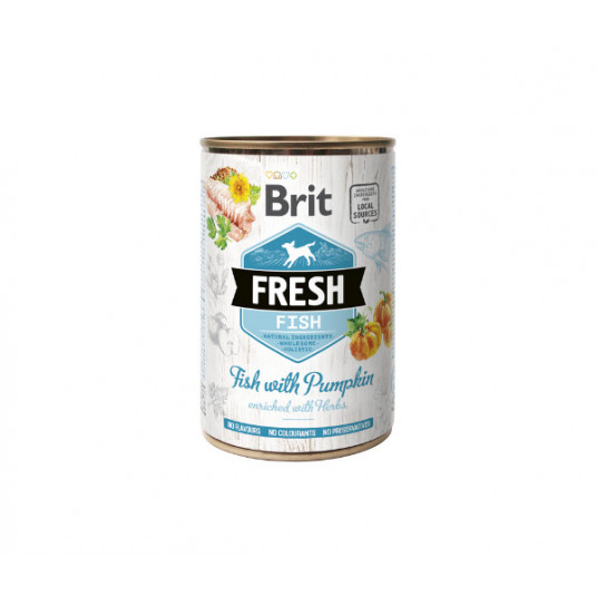 Brit Fresh konservai šunims Fish&Pumpkin 400 g