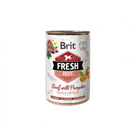 Brit Fresh konservai šunims Beef&Pumpkin 400 g
