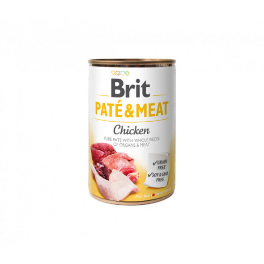 Brit Care kons. šunims Chicken Pate&Meat 400 g