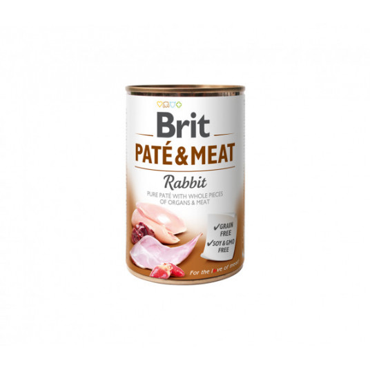  Brit Care kons. šunims Rabbit Pate&Meat 400 g 