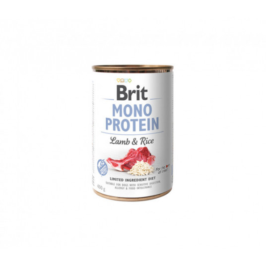 Brit Care kons. šunims Mono Protein Lamb&Rice 400 g