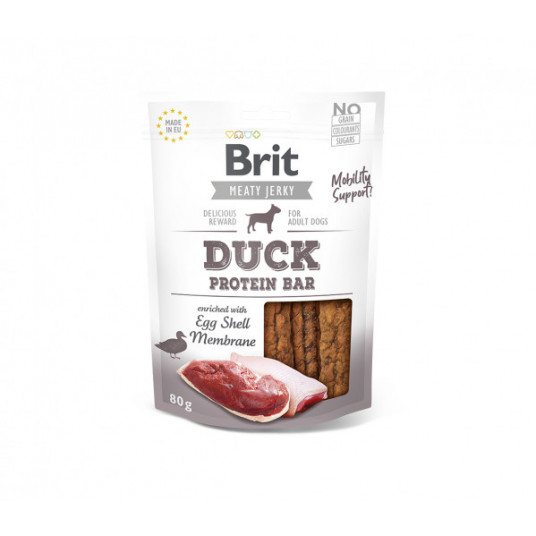 Skanėstas šunims Brit Jerky Duck Protein Bar skanėstas 80 g