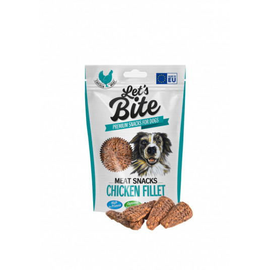 Brit Let’s Bite Chicken Fillet skanėstai šunims su vištiena 80 g