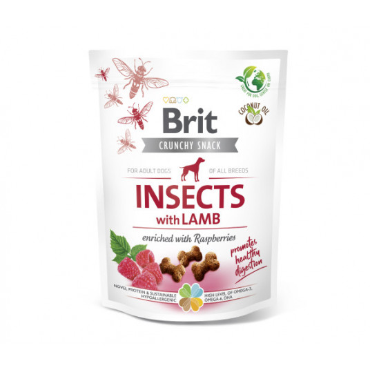 Brit Care Crunchy Cracker Insects with Lamb skanėstai šunims 200 g
