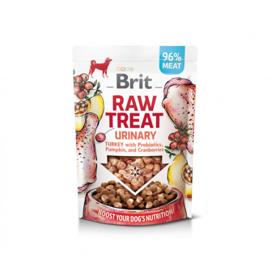 Brit Dog Raw freeze-dried Urinary Turkey skanėstai šunims 40 g