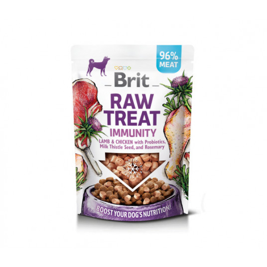 Brit Dog Raw freeze-dried Immunity Lamb&Chicken skanėstai šunims 40 g 