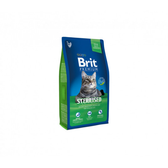  Pašaras katėms Brit Premium by Nature Cat Sterilized katėms 0,3 kg 