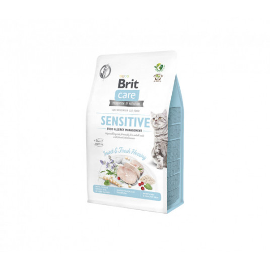  Pašaras katėms Brit Care Cat GF Insect&Fresh Herring katėms 0,4 kg 