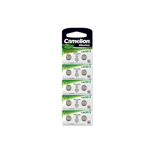  Camelion AG13/LR44/357, Alkaline Buutoncell, 10 pc(s) 