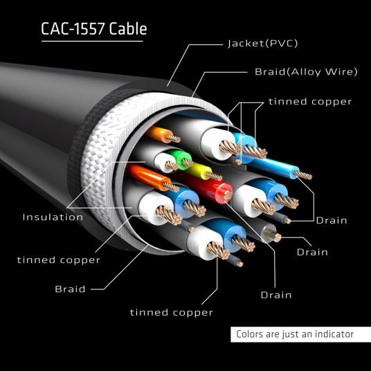  CLUB3D cac-1557 USB C Displayport 1.4 Juoda 