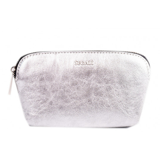  SEGALI - Leather bag etue A4 Silver 