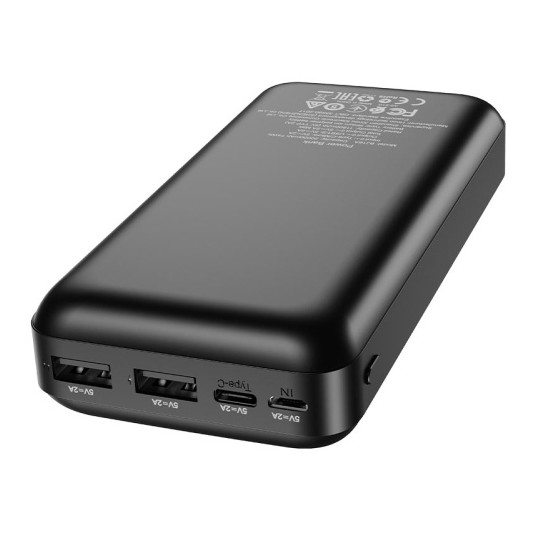  Išorinė baterija Power Bank Borofone BJ16A 2xUSB+Type-C 20000mAh juoda 