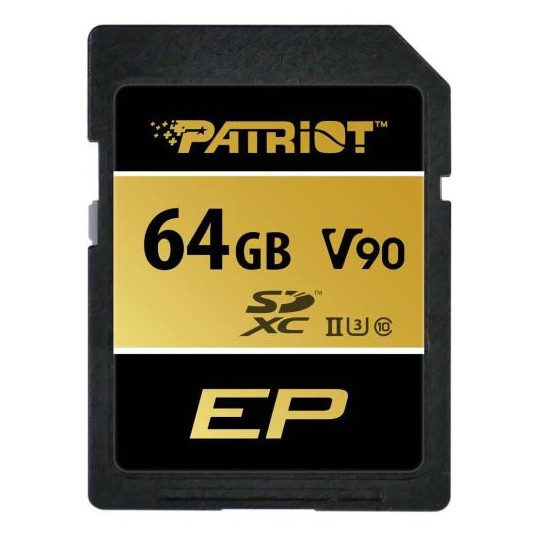  Patriot SDXC 64GB EP V90 UHS-II U3 