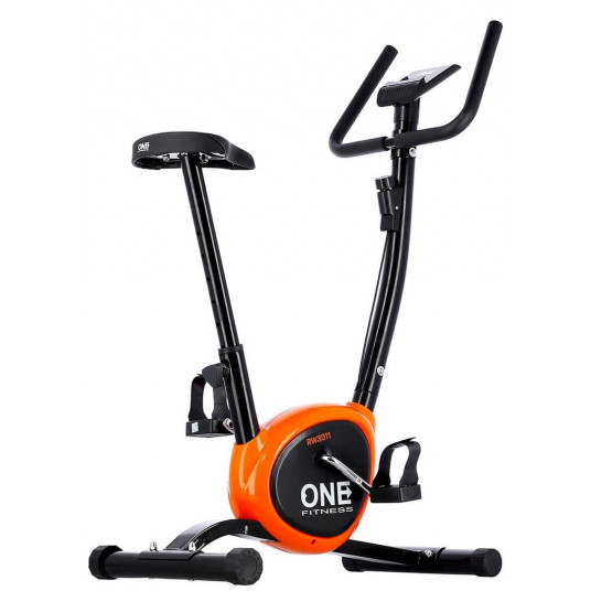  One Fitness mechaninis dviratis RW3011 juodos ir oranžinės spalvos 