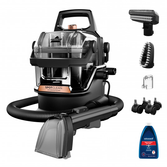  Bissell Portable Carpet and Upholstery Cleaner SpotClean HydroSteam Pro Corded operating Washing function 1000 W Black 