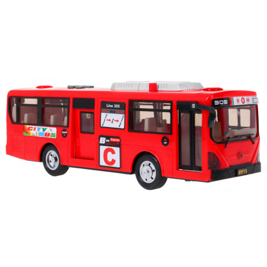 Interaktyvus mokyklinis autobusiukas, raudonas