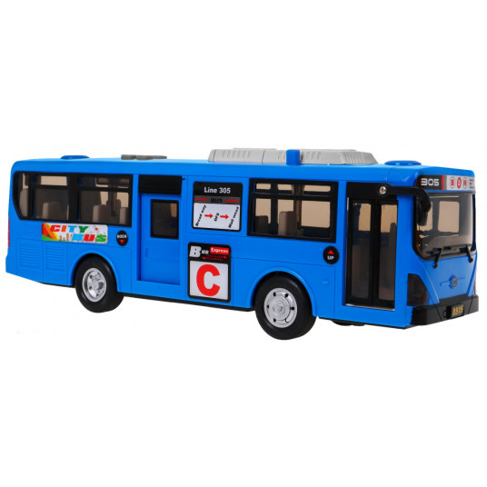 Interaktyvus mokyklinis autobusiukas, mėlynas