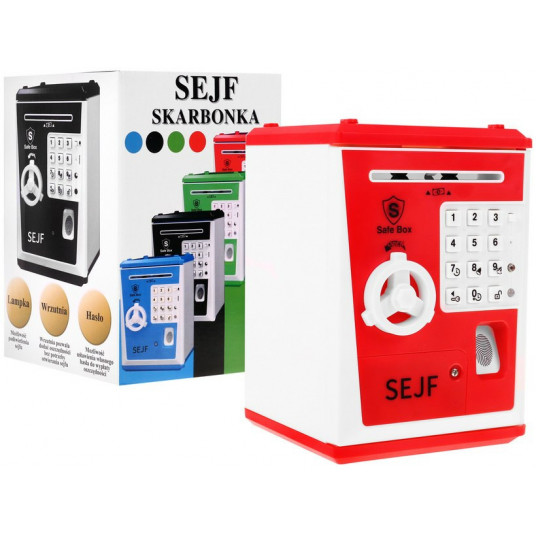  Piggy bank seifas vaikams, rudonas 
