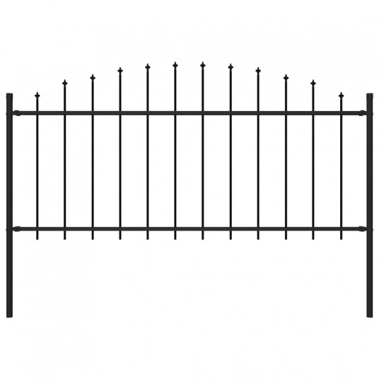 Lauko tvora su iečių viršug., juoda, (0,5-0,75)x1,7m, plienas